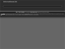Tablet Screenshot of international.de