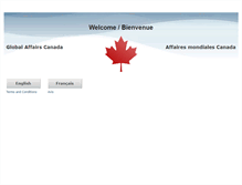 Tablet Screenshot of international.gc.ca